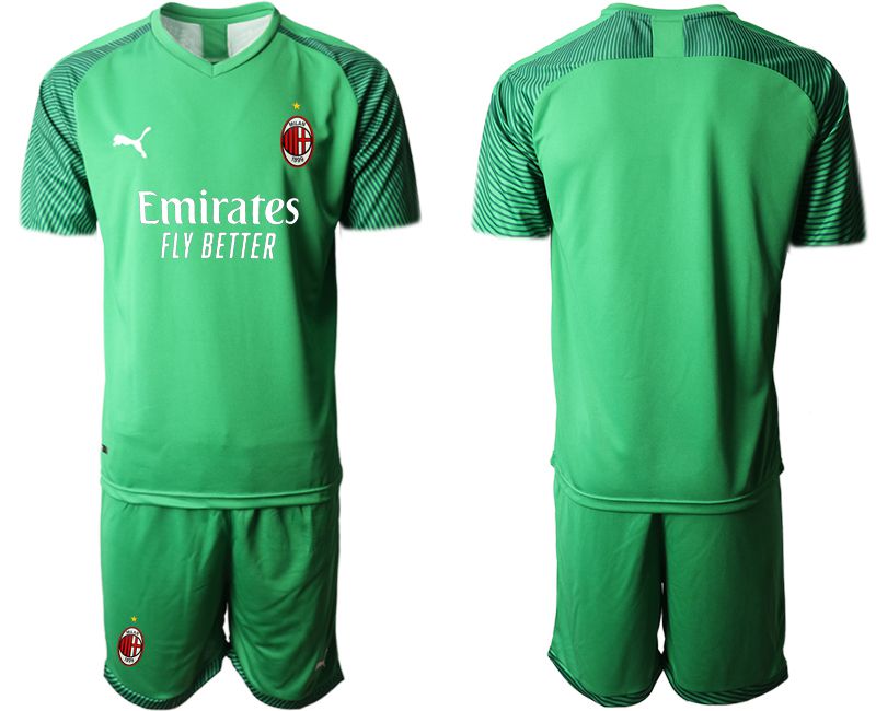 Men 2020-2021 club AC Milan green goalkeeper Soccer Jerseys